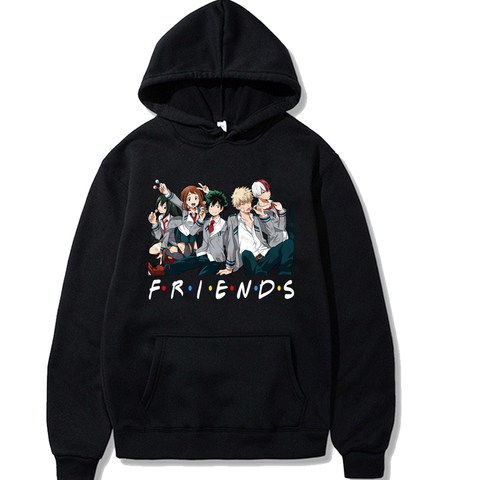 My Hero Academia Anime Sweatshirt Long Sleeve Casual Cartoon Printing Hooded Sweatshirt Japanese Anime Friends Hoodie Pullover ► Photo 1/6