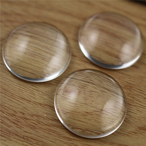 5pcs/lot 25MM Round Flat Back Clear Glass Cabochon, High Quality, Lose Money Promotion!!!(Z2-09) ► Photo 1/1