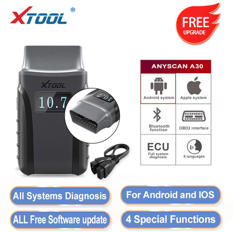 Professional Auto Diagnostic Tools with All system car detector OBD2 code reader scanner Support Android/IOS Free update online ► Photo 1/6