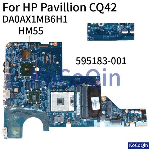 KoCoQin Laptop motherboard for HP CQ42 G42 G62 CQ62 Mainboard  595183-001 DAOAX1MB6H1 ► Photo 1/5