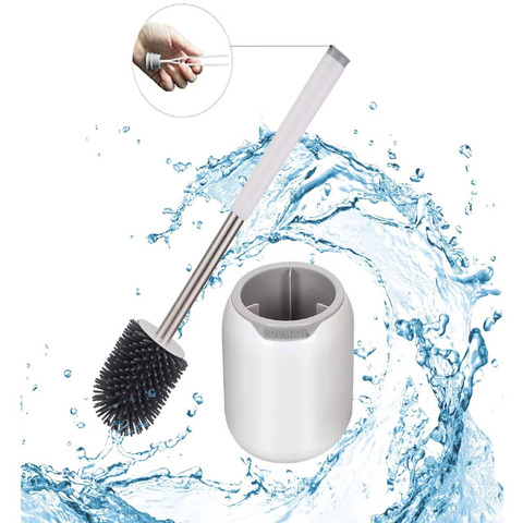 Cleanhome Wall Hanging TPR Toilet Brush with a Tweezer Rubber Head Holder for Household Floor Bathroom Commode Cleaning ► Photo 1/6
