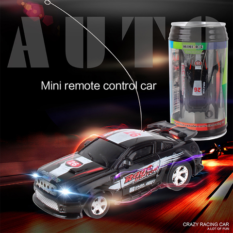 8 Colors Hot Sales Coke Can Mini RC Car Radio Remote Control Micro Racing Car 4 Frequencies Toy For Kids Gifts RC Models ► Photo 1/6