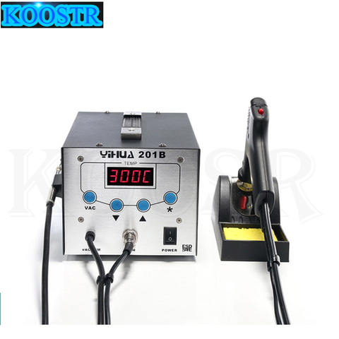 YIHUA 201B High Frequency Electric Vacuum Suction Tin Soldering Station Anti-Static Automatic Suction Tin Gun Desoldering Pump ► Photo 1/6