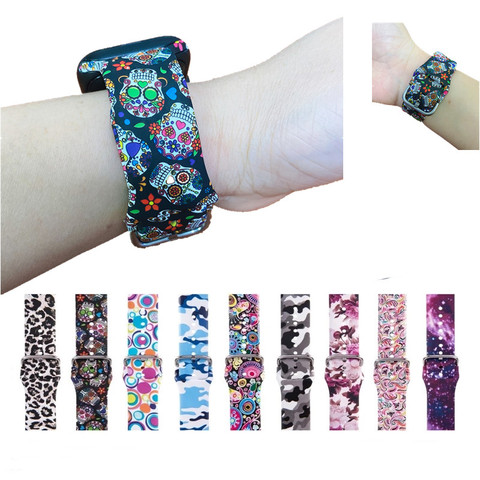 Leopard Printing Silicone Strap for Apple Watch Band 44MM 40MM 38MM 42MM Floral Bracelet Belt for iWatch Series 6 SE 5 4 3 2 1 ► Photo 1/6