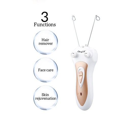 Women Electric Epilator Body Facial Hair Removal Defeatherer Cotton Thread Depilator Lady Shaver Face Hair Remover Beauty Care45 ► Photo 1/6