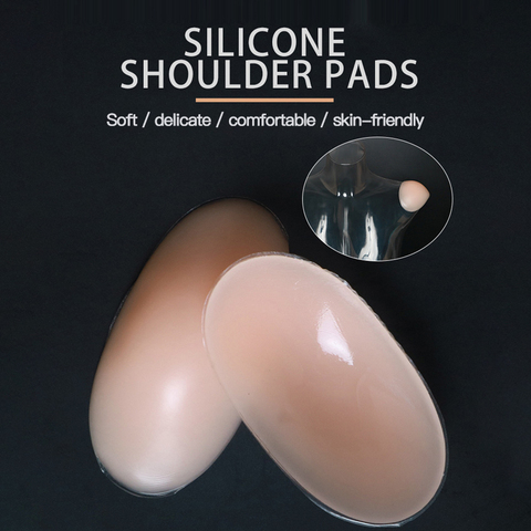 1 Pair Soft Silicone Shoulder Anti Slip Shoulder Pads Shoulder Enhancer Clothing Push-up Cushions Reusable Self-Adhesive ► Photo 1/6