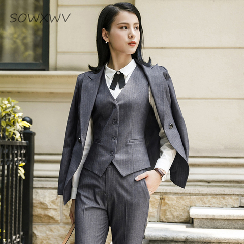 Womens Formal Suits Work Wear Office Uniform Designs Stylish Blazers  Trousers