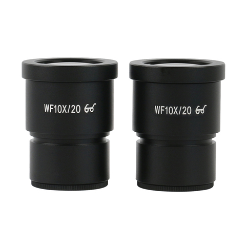One Pair WF10X Eyepiece For Stereo Microscope Wide Field 20mm WF10X/20 High Eye-Point ► Photo 1/2