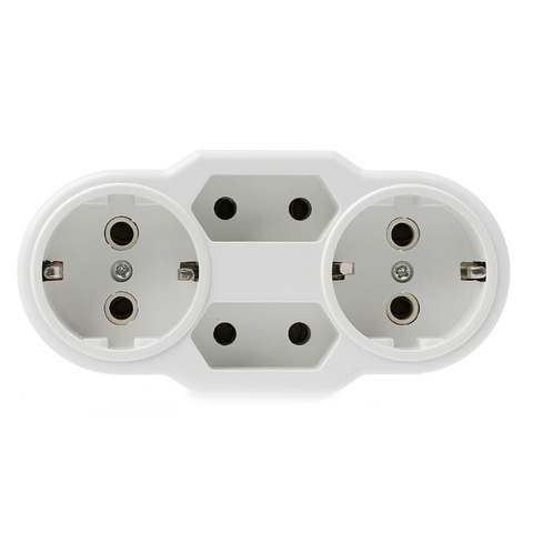 European Type Conversion Plug 1 to 4 Way EU Standard Power Adapter Socket 16A Travel Plugs AC 110-250V ► Photo 1/6