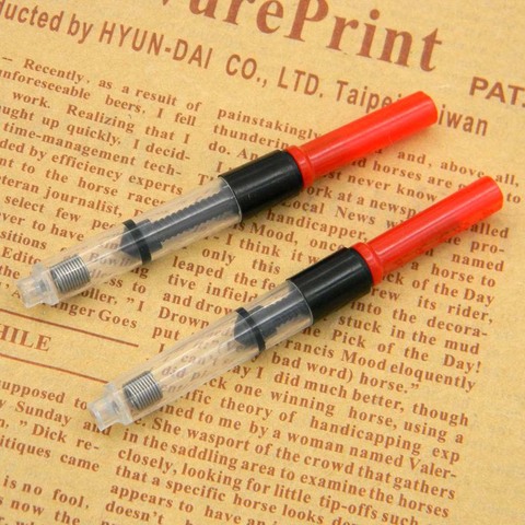 10pcs RED Copper Pen INK CONVERTER Advanced Water storage device pen Refill ► Photo 1/6