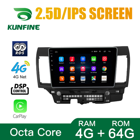 Octa Core Android 10.0 Car DVD GPS Navigation Multimedia Player Deckless Car Stereo for Mitsubishi Lancer 2006-2022 Radio ► Photo 1/6