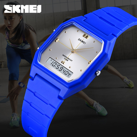 SKMEI Teenager Digital Watch Men Women Sport Wristwatches 3Time Chrono Watches Boy Girl Waterproof Clock Youth reloj hombre 1604 ► Photo 1/6