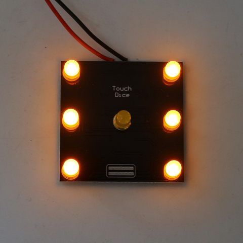 DIY Kit Electronic Dice Touch Control LED Lamp Circuit Experiment for Welding Beginner ► Photo 1/6