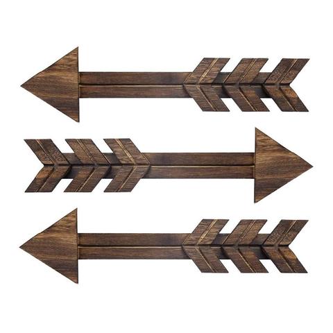 2/3/4 pcs Retro Wooden Arrow Hanging Personality Arrow Wall Decoration Hanging Ornament for Bar Restaurant Cafe Shop ► Photo 1/6