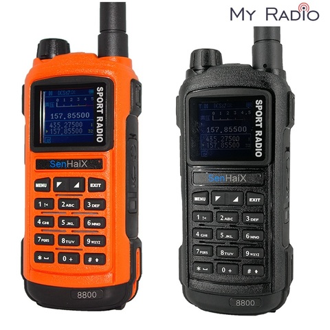 SENHAIX GP8800 ham Walkie Talkie Bluetooth Waterproof TPU Bluetooth Programming LED glare Transceiver ► Photo 1/6