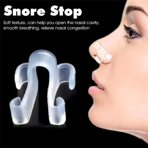 Sleeping Aid Healthy Care Anti-Snoring Device Snore stop Anti-Snoring Apnea Nose Breathe Clip Stop Snore Device ► Photo 1/6