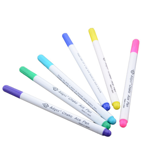 6pcs Water Erasable Pens Fabric Markers Soluble Cross Stitch Pencil Patchwork Needlework for Sewing Tools Accessories Arts Craft ► Photo 1/6