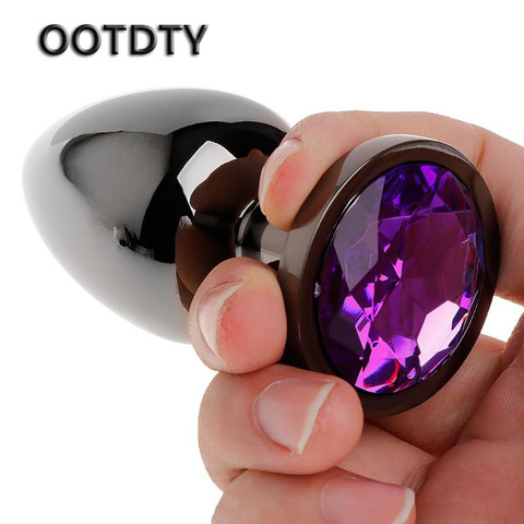 Sex Toy Anal Tail Butt Plug Funny Plug Anal Butt Plug For Women Aluminum Alloy Butt Plated Rhinestone Suction Cup Stopper Game ► Photo 1/6