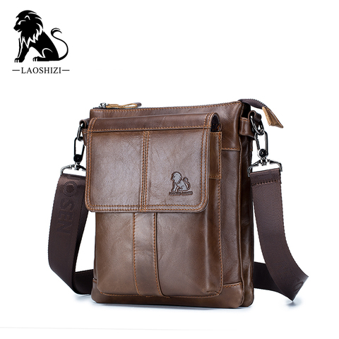 Causal Men's Genuine Leather Shouder bag  Business Bags High Quality Messenger Bag For Man Fashion Crossbody bags male ► Photo 1/6