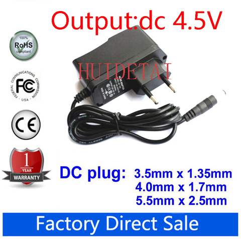 AC110-240V DC 4.5V 5V 6V 9V 12V 1A 500 mA strip Universa adapter AC / DC Converter power supply 5.5x2.5mm 4.0x1.7mm 3.5x1.35mm ► Photo 1/2