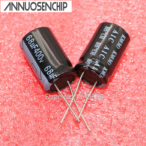 Electrolytic Capacitor 400V 68UF 16 * 25mm 400v 68uf Capacitor  high frequency 105 degrees  10pcs / free shipping ► Photo 1/5