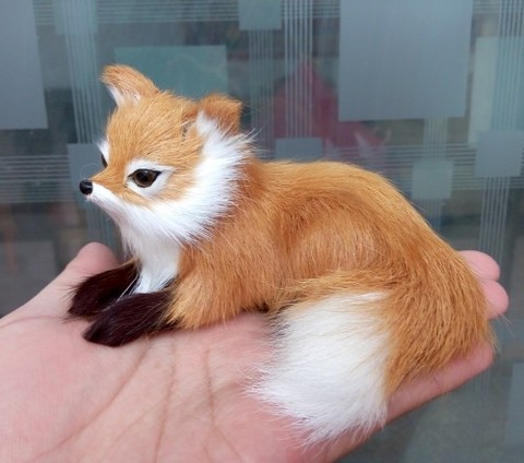 mini animals hard model real furs simulation fox owl deer popularity prop handicraft home desktop decoration toy gift a0166 ► Photo 1/6