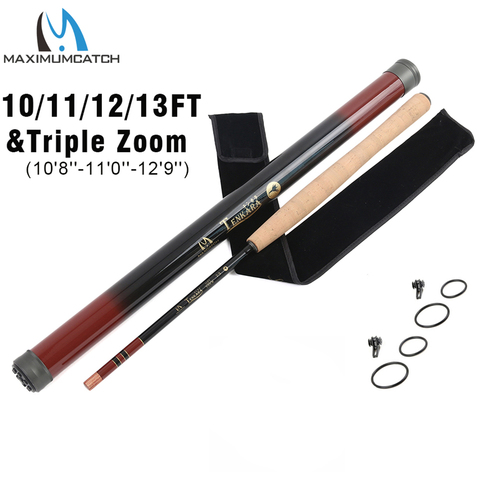 Maxcatch 9/10/11/12/13FT Tenkara Fly Rod Telescoping Fly Fishing Rod Graphite Fishing Pole & Carbon Tube ► Photo 1/6