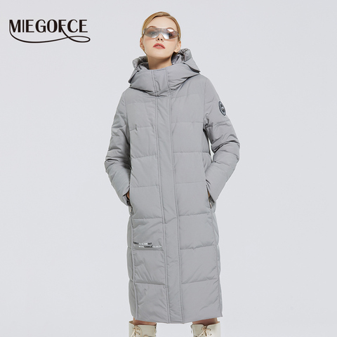 MIEGOFCE 2022 New Women's Long Cotton Coats With miegofce Logo Design Winter Waterproof Parkas Windproof Clothes Women's Jacket ► Photo 1/6