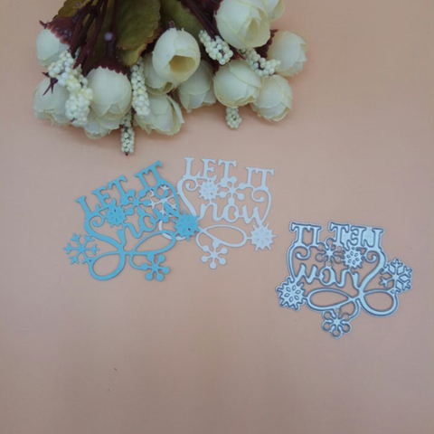 Let it snow Christmas Snowflake Metal Cutting Dies Punch Knife for DIY Scrapbooking/Card Making/Kids Fun Decoration Supplies ► Photo 1/1