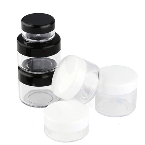 5Pcs Small Plastic Jar 2g 3g 5g 10g 15g 20g Cream Lip Balm Container Pots Cosmetic Packaging Jar, Plastic Small Jar Cosmetic Box ► Photo 1/6