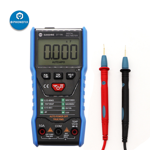 SUNSHINE DT-19N Mini Smart Multimeter Range Mobile Phone Repair Digital Multimeter AC DC Resistance Tester ► Photo 1/6