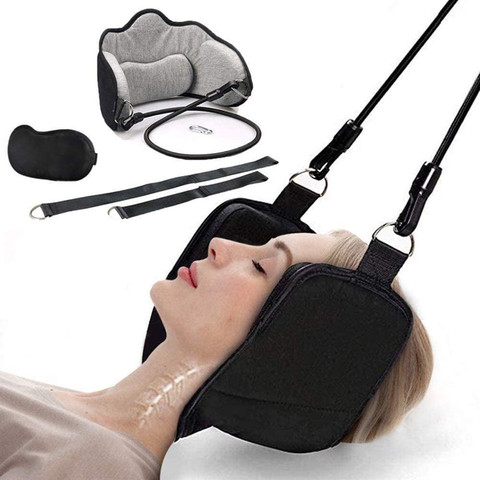 Hammock with stand for Neck Traction Massager Hamac cervicales to Reduce Neck Pain Relief Relaxation with Free Eye Mask ► Photo 1/6
