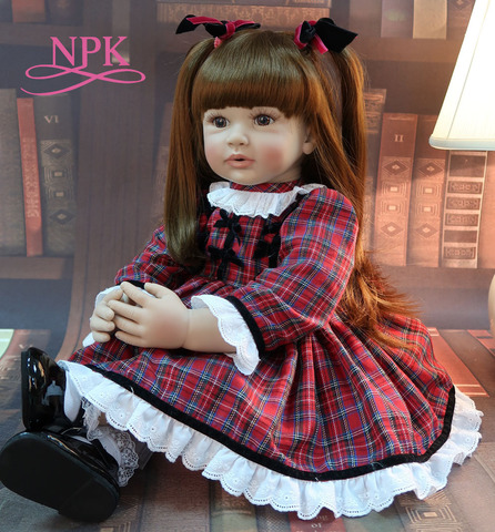 high quality 60cm big size reborn toddler princess Silicone vinyl adorable Lifelike Baby Bonecas girl bebe doll reborn menina ► Photo 1/6