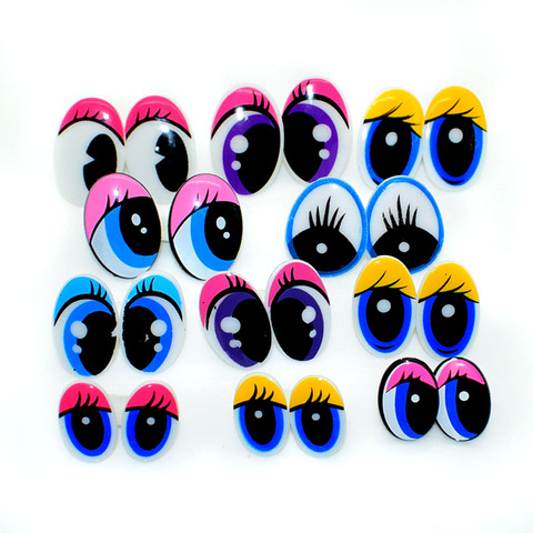 40Pcs  New Cartoon Plastic Safety Toy Eye Eyelash Dolls Eyes Toys Accessories For DIY Plush Dolls Animal Puppet Making ► Photo 1/5