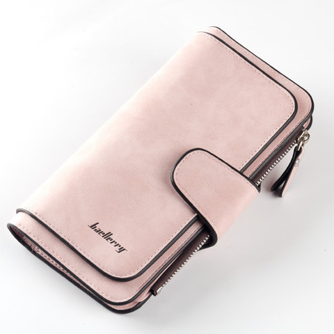 Baellerry Wallet Women Leather Luxury Card Holder Clutch Casual Women Wallets Zipper Pocket Hasp Ladies Wallet Female Purse ► Photo 1/6