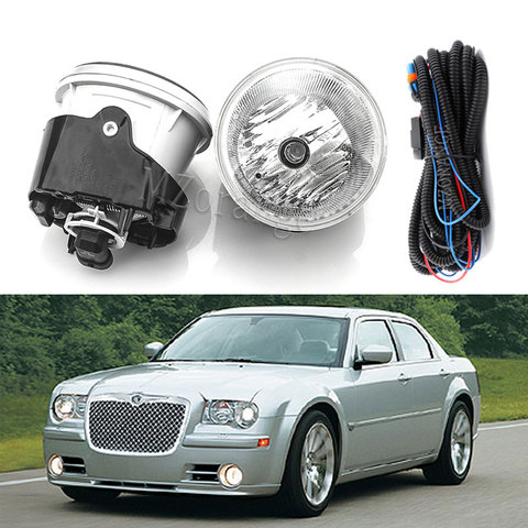 For Chrysler 300C (LX) 2004-2012 front fog lights halogen bulbs fog lamps fog light fog lamp DRL headlights day light foglights ► Photo 1/6