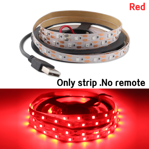 USB Led Strip Light 5V 2835 Not Waterproof Warm White Cable USB TV Backlight Neon Led Lighting Strip 5V Lamp Tape Diode Decor ► Photo 1/6