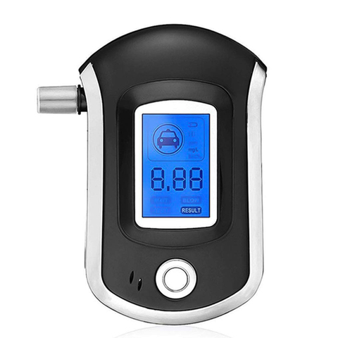 Police Alcohol Tester Breathalyzer Digital Police Professional  Portable Alcohol Testing AT6000 LCD Dispaly ► Photo 1/6