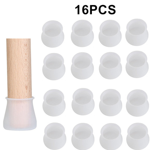 4-16pcs Silicone Furniture Leg Protection Cover Table Feet Pad Floor Protectors 