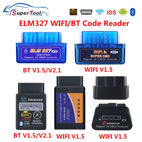 ELM327 OBD2 Bluetooth Car Diagnostic Scanner V1.5 Android/PC/iOS Auto Scan  Tool