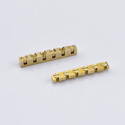 【Made in Japan】1 Piece Electric Guitar Brass Height Adjustable  Nut For ST LP 42.2MM/43MM ► Photo 1/6