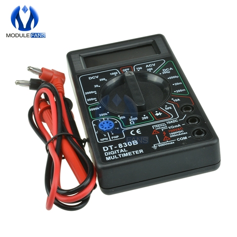 AC/DC 750/1000V Black LCD Digital Multimeter Voltmeter Ammeter Ohm Tester Meter Digital Multimeter ► Photo 1/6