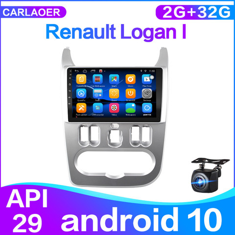 Android 10 Car Radio For Renault Logan I Sandero Lada Lergus Dacia GPS 2din Multimedia Video Player 4G WIFI 2 din Navigation GPS ► Photo 1/6