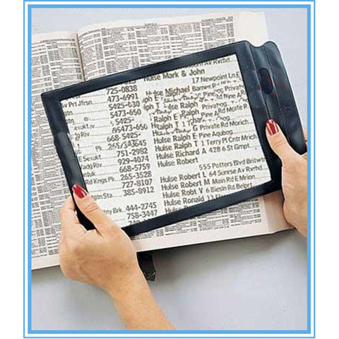 Seniors Presbyopic Reusable Triple Full Page Magnifier Lenses Magnification Magnifying Glasses Ideal for Reading Small Prints ► Photo 1/6