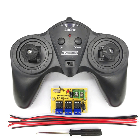 2.4G Transmitter 6CH Remote Controller DC 6V-15V Large Power Receiver Radio System for DIY RC Boat Cars Wireless Controlling ► Photo 1/6