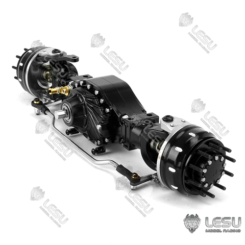 LESU Metal Front Wheel Reduction Axle Differential 1/14 RC Tractor Truck Tmy TH16477 ► Photo 1/6