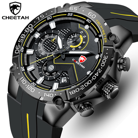 2022 New CHEETAH Men Watch Top Brand Luxury Fashion Chronograph Sports Waterproof Quartz Wristwatch Male Clock Relogio Masculino ► Photo 1/6