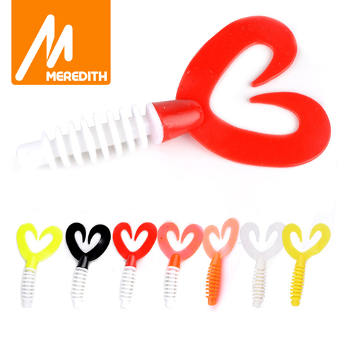 MEREDITH Fishing Lure Craw Soft Silicone 8pcs Rage Tail 90mm/5.9g Carp Fishing Lure Swimbait Feeder Spinner Wobblers ► Photo 1/5