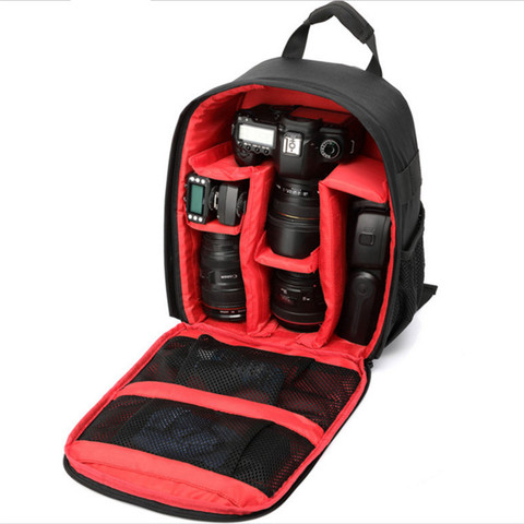 Multi-functional Camera Backpack Video Digital DSLR Bag Waterproof Outdoor Camera Photo Bag Case for Nikon/ for Canon/DSLR ► Photo 1/6