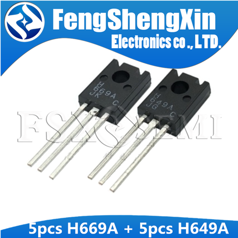 5pairs ( 5pcs H669A + 5pcs H649A ) TO-126F 669A 649A TO126 TRANSISTOR ► Photo 1/1